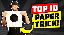 10 BEST Paper Magic Tricks 👉 How To Do Paper Magic Tricks! Tutorials!