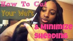 How TO Cut Your Hair Extension Weft To Stop Shedding