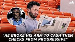 "He broke his arm to cash them checks from Progressive" - Shannon Sharpe rips into Baker Mayfield for Browns' recent failures with WRs