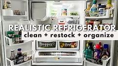 REALISTIC REFRIGERATOR ORGANIZATION | Clean & Organize A Fridge With These Functional Tips & Ideas
