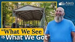 Phillip: My Affordable RV Carport from Alan's Stands Tall!