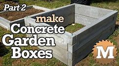 Amazing Concrete Garden Boxes PART 2 - DIY Molds to Pour and Cast Cement Planter link together Beds