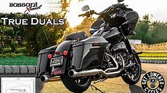 Bassani True Duals Stainless Exhaust System - 2020 Harley Road Glide