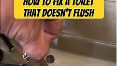 How to fix a toilet that doesn’t flush. Super easy! #shorts