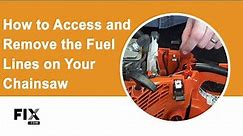 CHAINSAW REPAIR: How to Access and Remove the Fuel Lines on Your Chainsaw | FIX.com