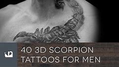 40 3D Scorpion Tattoos For Men
