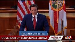 WATCH: Gov. Ron DeSantis discusses his plans for reopening Florida
