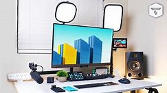 The ULTIMATE work from home standing desk setup! Fully Jarvis Desk