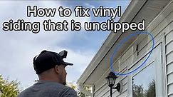 How to fix vinyl siding that is loose at the top