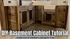 Finishing Basement #21: DIY Wet Bar Cabinets In Basement | Easy Tutorial