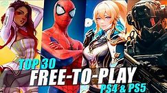TOP 30 BEST FREE PS4 & PS5 GAMES [2023] (FREE TO PLAY)