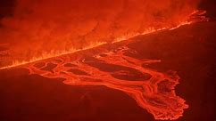 Iceland volcano’s spectacular second eruption of 2024 captured in drone footage - video Dailymotion