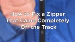 How to Fix a Zipper That Came Completely Off the Track