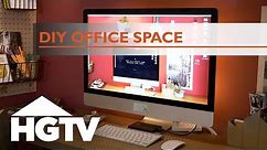 Turn a Closet Into a Stylish Home Office | HGTV