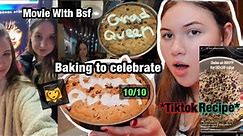 Baking Cookie Cake For The First Time To Celebrate Graduating From Online Course | Movie With Bsf