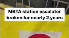 The escalator at Boston's Bowdoin Station has been broken for more than 680 days, according to one person tracking this on X. | NBC10 Boston