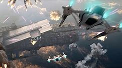 Humanity Vs Aliens Space Battle spaceships Epic Combat Fight Scenes