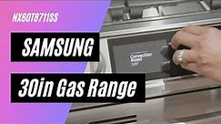 Samsung Smart 30in Slide-in Gas Range NX60T8711SS