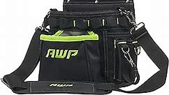 AWP TrapJaw 3-in-1 Electrician Tool Pouch with Spring-Loaded Technology, Designed for Professional Electricians and Maintenance Repair Technicians,Black