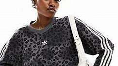 adidas Originals Leopard Luxe sweatshirt in all over black leopard print | ASOS