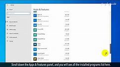 How to view what programs are installed on a computer