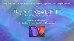 Depend® REAL FIT Adult Diaper / Pull Up In Depth Review #incontinence #depend