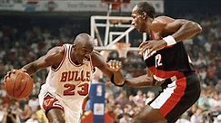 Bulls vs Blazers Game 6 of 1992 NBA Finals Bulls 2nd Championship