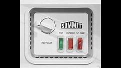 Summit CF07ES 38 Chest Freezer, Manual Defrost, Door Lock, Drain,