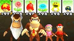 New Super Donkey Kong Bros. Allstars - All Characters & Power-Ups