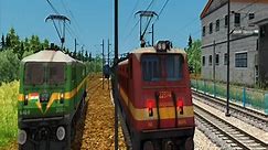 Train Shunting Of Garibrath Express Coaches At Railway Yard