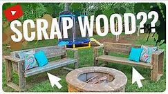 Unique Fire Pit Benches, using scrap wood!