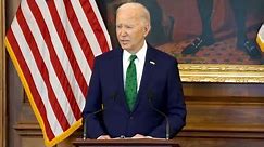 President Joe Biden speaks at the Friends of Ireland Lunch