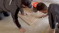 How to install a glue down herringbone floor system…#howto #how #installation #doityourself #flooring #home #reelsfb | Db builders Sussex LTD