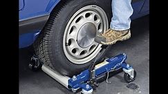 The Easiest Way to Move Your Car in Storage – Hydraulic Wheel Dollies. No jacks required!