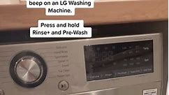 How to enable or disable the beep on an LG Washing Machine #washingmachine #LG #directdrive #silence #aidd #mute #chime