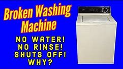Washing Machine Water Inlet Valve Repair / No Spin Cycle / Low Water Pressure / Shuts off Mid Cycle