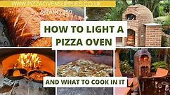 How to light a wood fired pizza oven