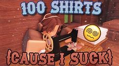 i SUCK at clothing.. so I'm making 100 shirts (roblox)