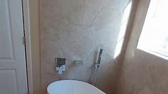 Custom Shower upgrade. Sosking tub in side the shower.... #amakersrestorationremodeling
