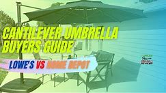 Cantilever Umbrella Review - Lowes 11ft SimplyShade vs Home Depot Hampton Bay Cantilever Umbrella