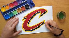 How to draw a Cleveland Cavaliers logo - NBA