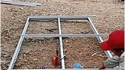 This is how to make a fence from light steel