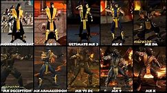 Mortal Kombat SCORPION Graphic Evolution 1992-2015 | ARCADE PSX PS2 XBOX PC | PC ULTRA