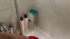 Dirty to clean - shower hose hack using orange #homehacks #bathroomcleaning #clean #house #hacks | Washy_wash_cleantok
