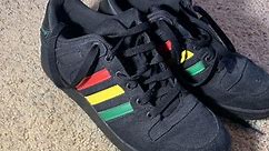 Adidas Bucktown Rasta Limited Edition Hemp shoe... - Depop