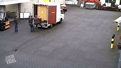 How NOT to unload a truck full of beer...