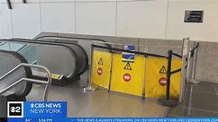Broken escalator at Jamaica Station causes headache for travelers