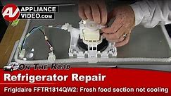 Frigidaire Refrigerator Repair - Fridge Section Is Not Cooling - Evaporator Fan Motor