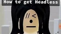 How to get Headless Head on Roblox 2021 Tutorial
