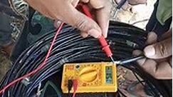 wire continuity testing #e#electrical #cabletest #continuity | Electrician